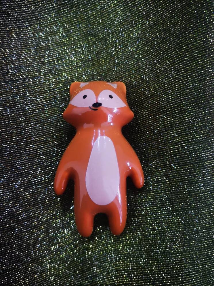 Sweet Fox drawer pull/Fox cabinet handle/kids furniture hardware/Fox door knob/door handles for nursery/childrens room decor/woodland decor