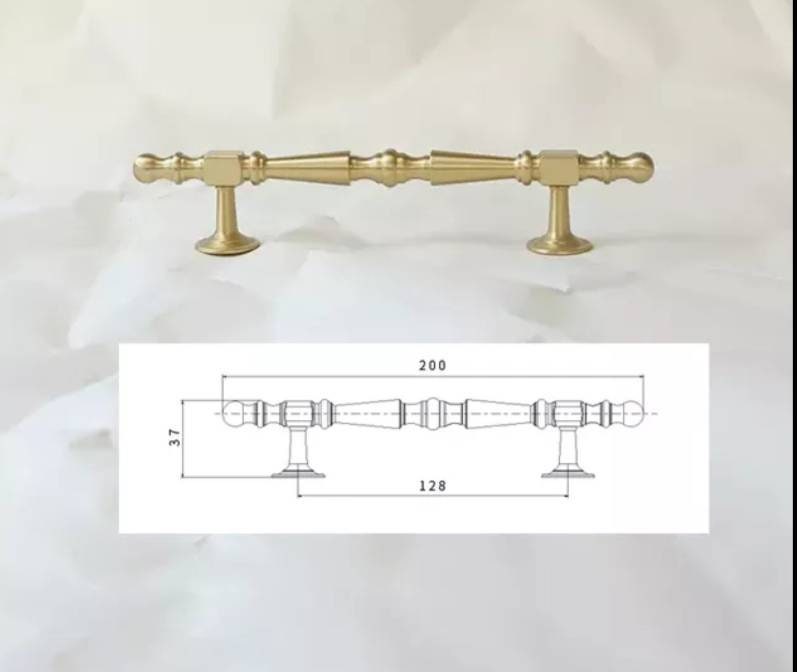 Matte gold geometric shapes bar handle/Gold brass cabinet pull/Brass kitchen door handle/Bar drawer pull/furniture hardware/home improvement