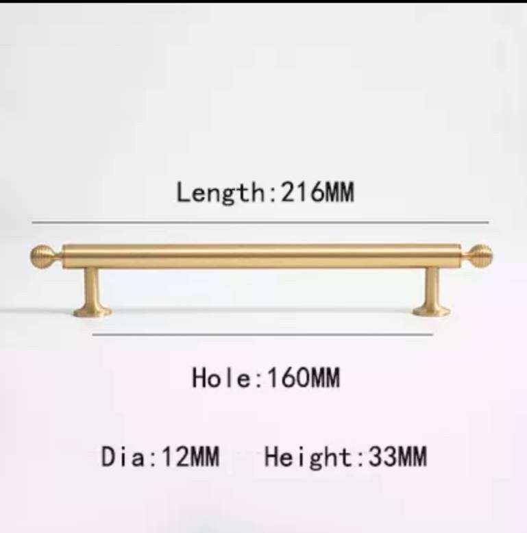 Matte gold ball finial cabinet bar handle/Unusual matte gold ball design cabinet drawer pull/Gold furniture hardware/Brass kitchen hardware