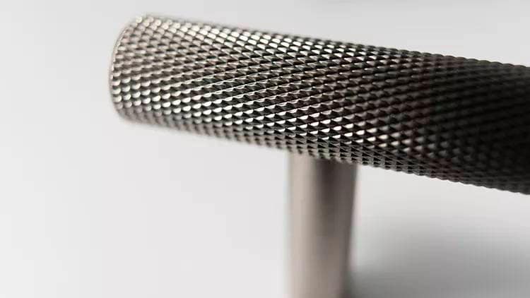 Matte Gold, silver or black knurled drawer pull handles/metal cabinet handles/brass drawer handle/cabinet door handle/DIY kitchen hardware