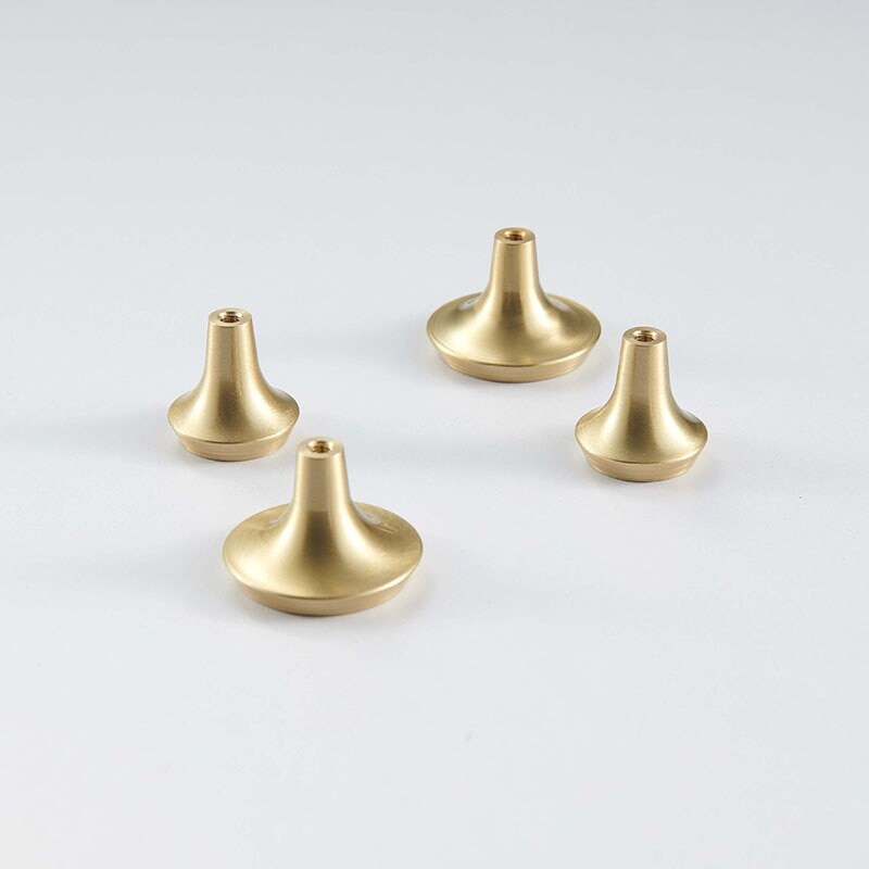 Circular brushed pattern drawer knob/Classic round brass cabinet handle/Gold brass button shaped cabinet pull/Gold brass kitchen hardware