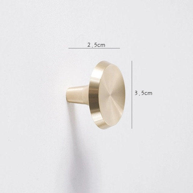 Circular brushed pattern drawer knob/Classic round brass cabinet handle/Gold brass button shaped cabinet pull/Gold brass kitchen hardware