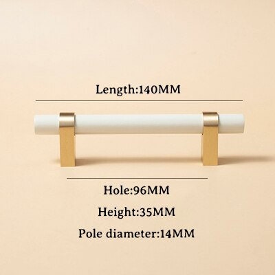 White and Gold cabinet bar pulls/ wooden drawer handles/nursery furniture hardware/white cabinet door handles/childrens furniture handle