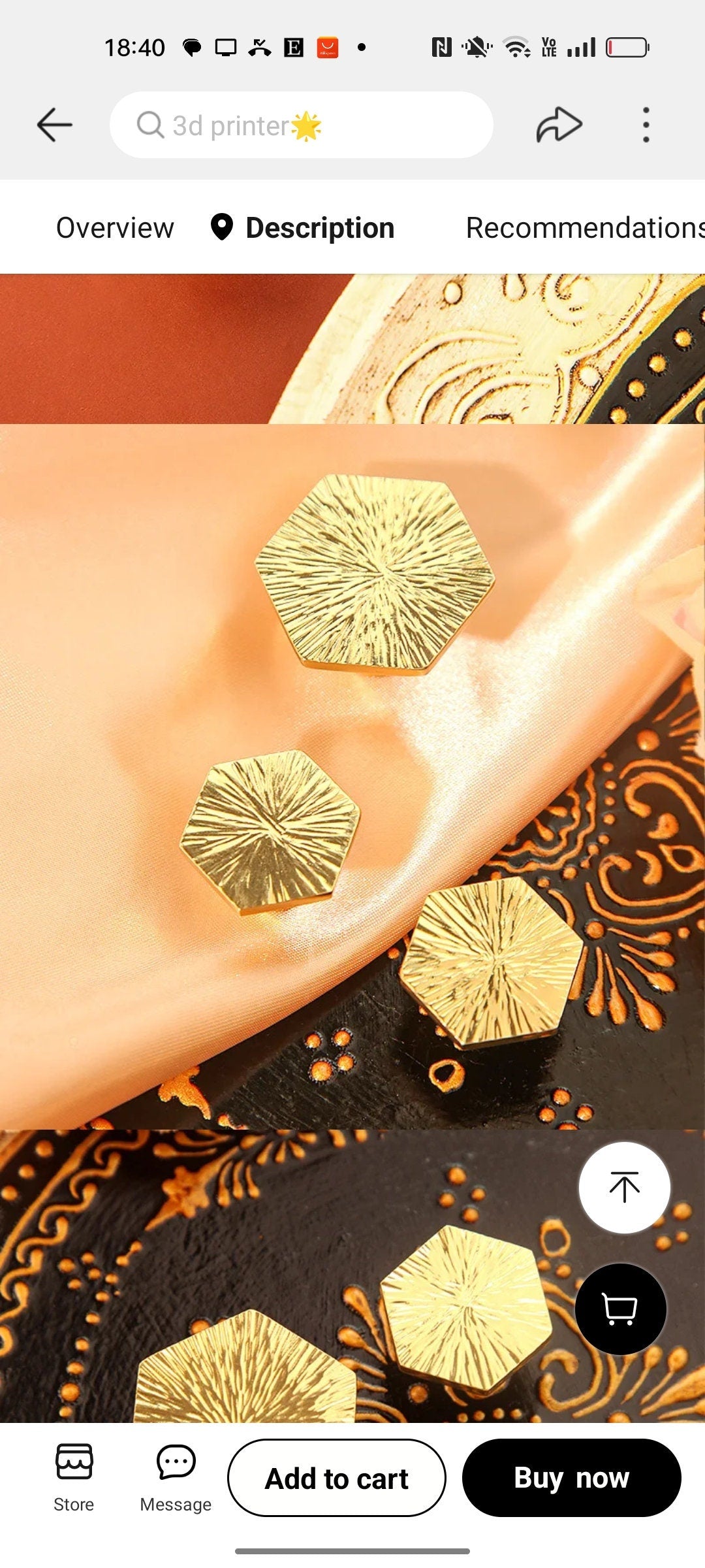 Solid brass scored texture hexagonal drawer pull/hexagonal cabinet handle/geometric door knob/Gold brass furniture hardware/hexagonal handle
