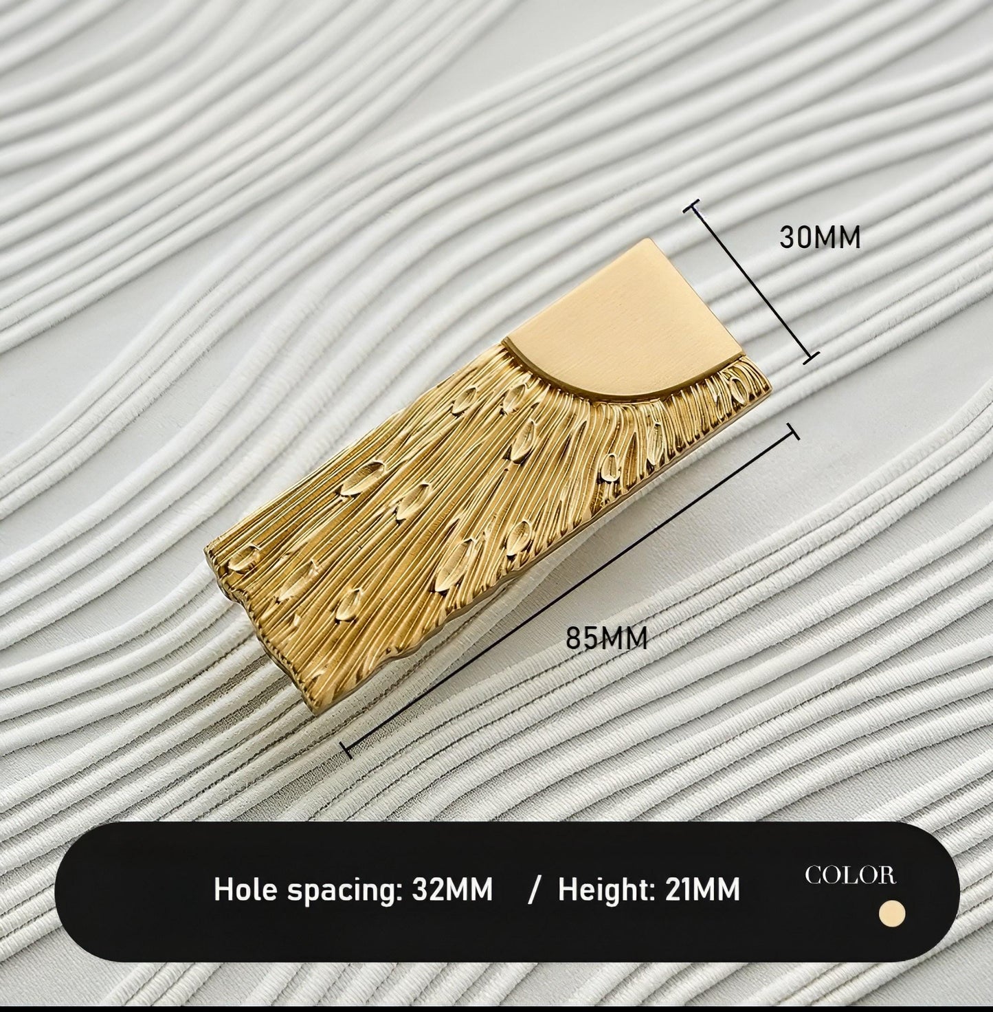 Gold brass sunray design rectangle bar handles/Gold sun ray drawer pull/kitchen cabinet handles/Brass door handles/Gold furniture hardware