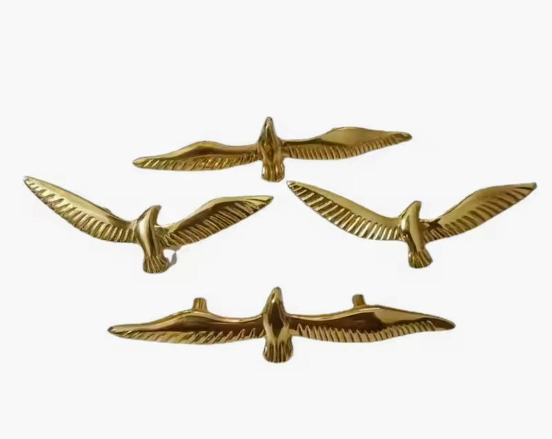 Solid brass flying bird Cabinet Pull/gold soaring bird Door Handle/DIY Knob/bird shaped drawer pull/unique furniture hardware/IKEA hack