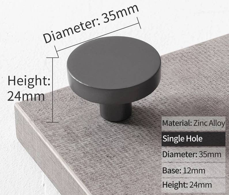 Classic Round button shaped circle handles Cabinet Pull Door Handle cabinet Knob five bright colours furniture hardware drawer pull