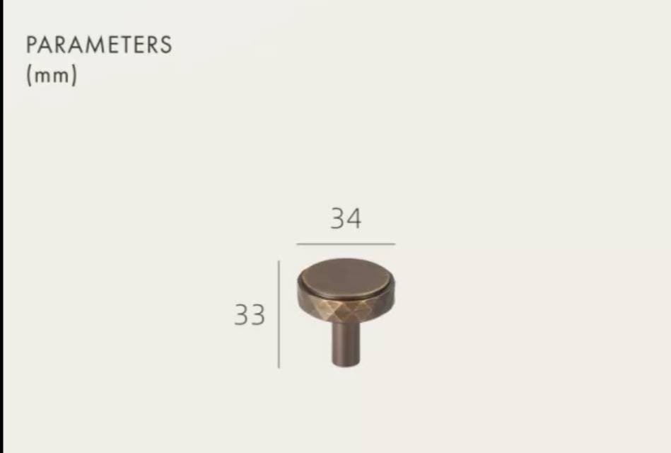 End section diamond knurled pattern cabinet bar pull/gold knurled drawer pull/bronze kitchen hardware/matte black cabinet pull/grip pull