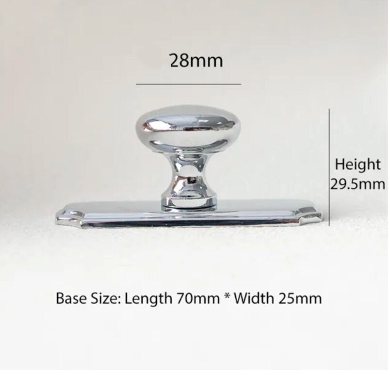 Classic back plate drawer knob/Backplate drawer handle/Traditional style cabinet pull/Brass furniture hardware/IKEA hack door handle