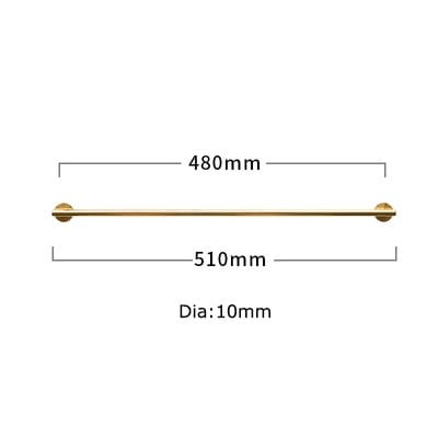 Shiny Gold Brass 8mm or 10mm thick bar pull handle with round backplates/gold drawer pull/kitchen furniture hardware/retro gold door handle