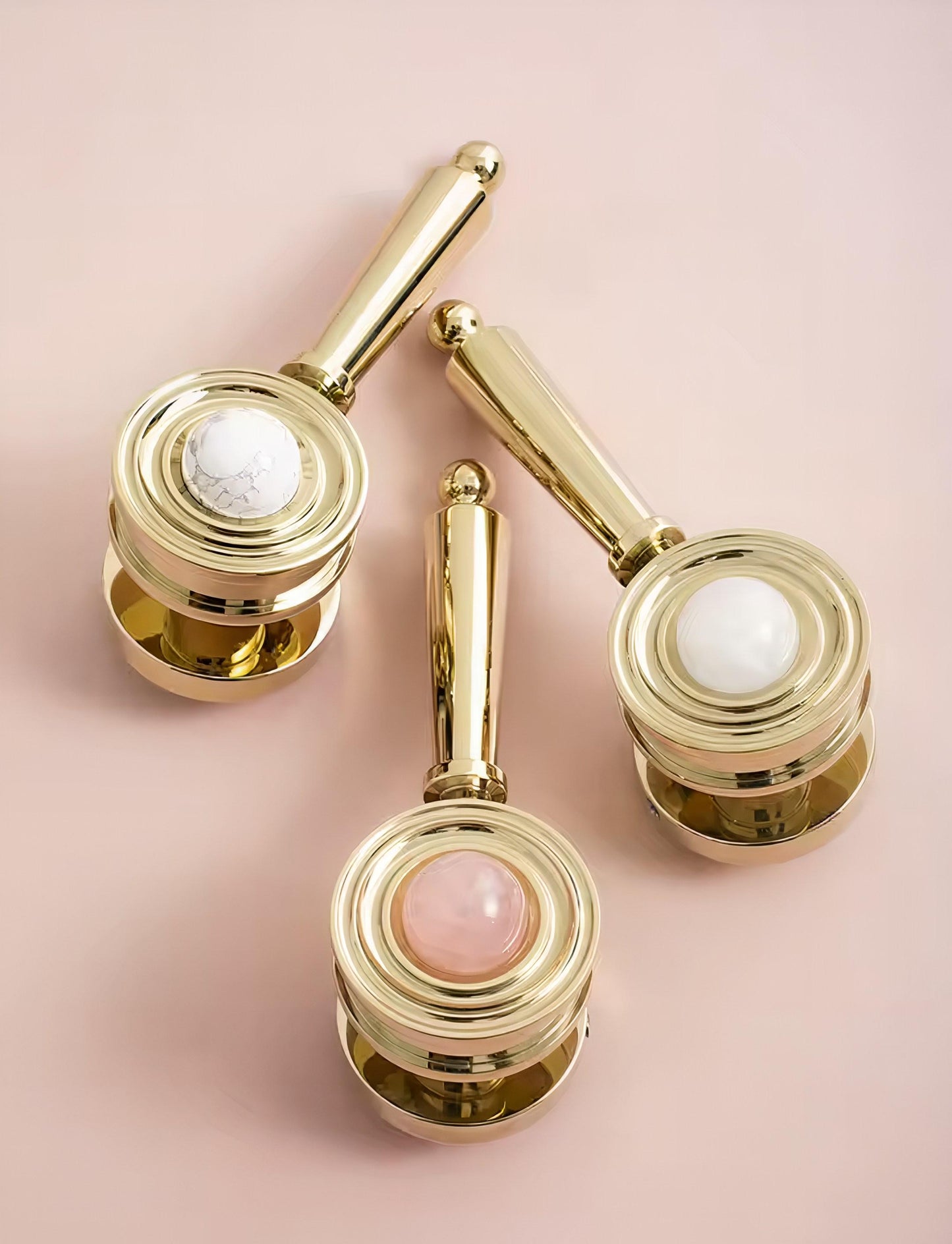Luxury Crystal Interior Door Mortise Lock Handle Set/Luxury Interior Door Knob Set/Interior Gemstone Door Hardware/Brass Door Furniture