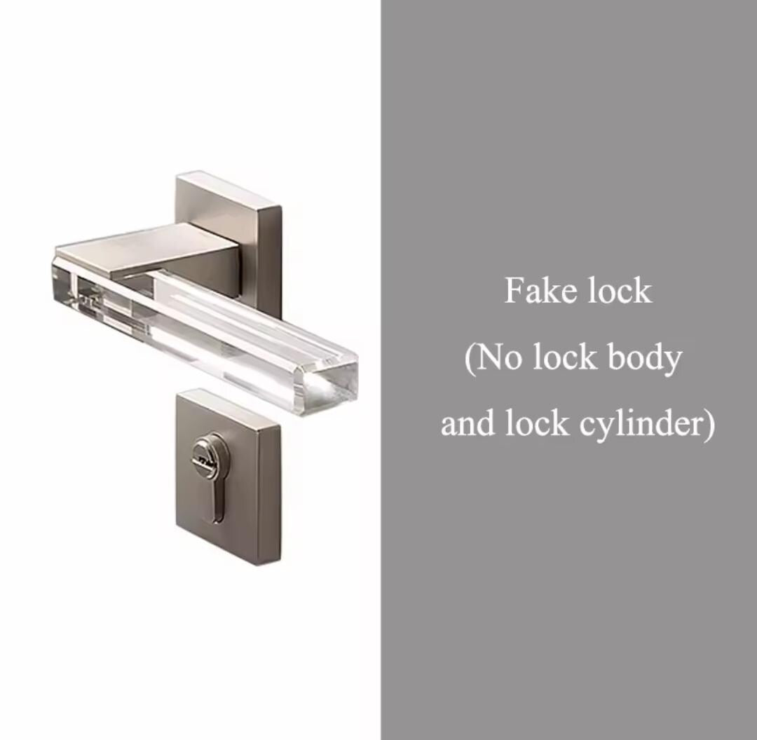 Modern Crystal Interior Door Mortise Lock Handle Set/Luxury Interior Door Knob Set/Interior Gemstone Door Hardware/Brass Door Furniture