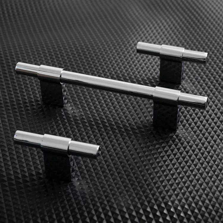 Shiny silver cabinet bar pull/silver drawer pull/kitchen hardware/metal door handle/furniture hardware/shiny silver cabinet pull/monochrome