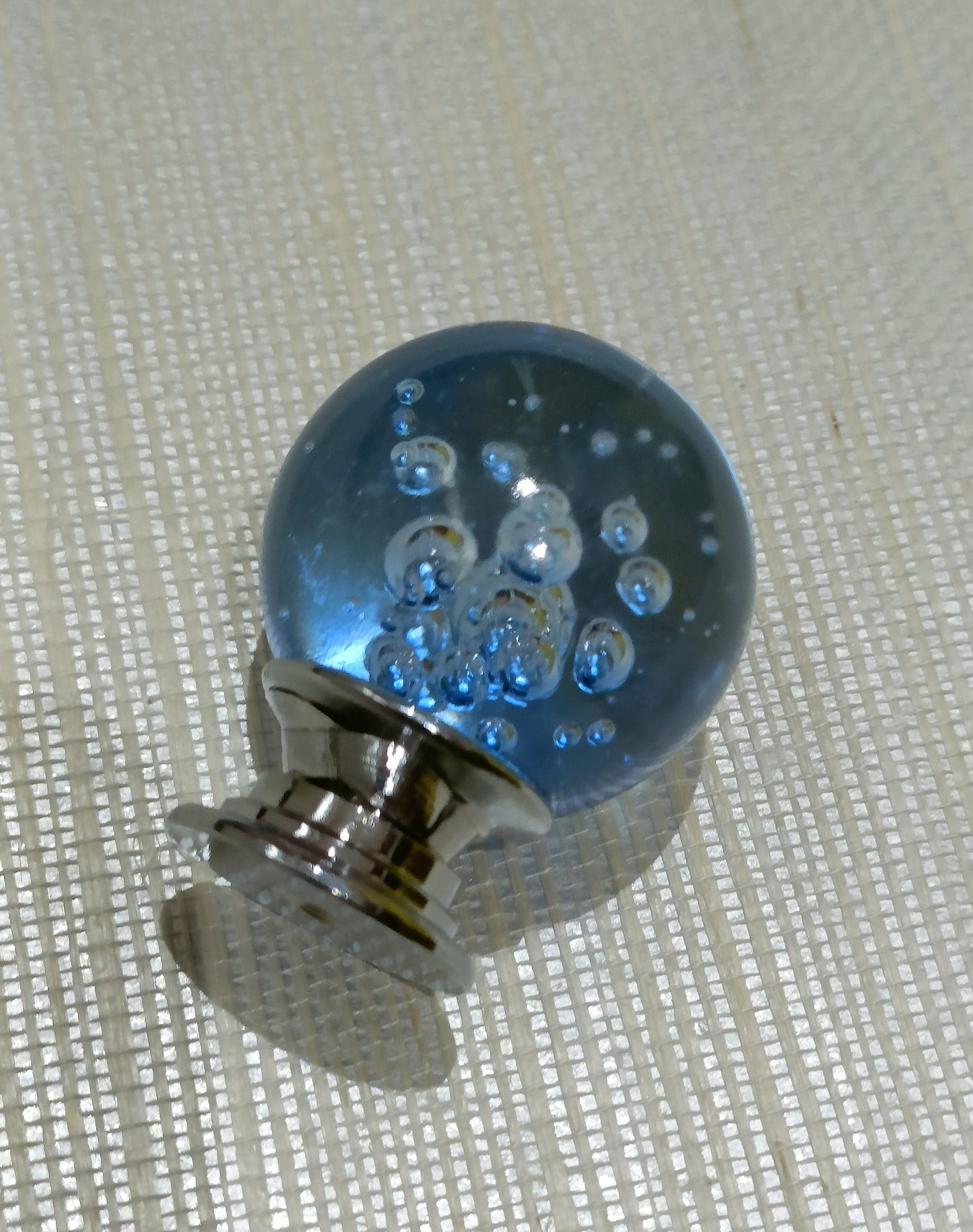 Rainbow bubbly glass ball drawer knob/Colourful glass cabinet handle/Rainbow furniture hardware/nursery door handle/Children's room decor