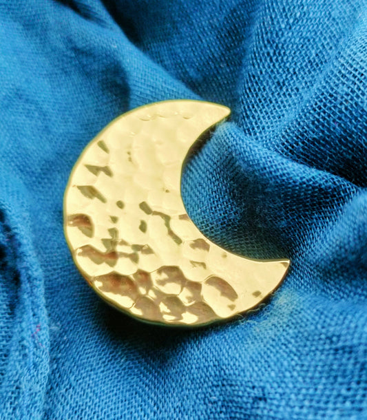 Shiny gold brass moon door handle/Hammered brass drawer knob/home improvement/cabinet pull/Moon door knob/Cabinet handle/Gold brass hardware