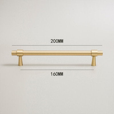 Silky gold brass cabinet bar handle/solid brass drawer pull/gold cabinet pull/Brass furniture hardware/classic door handle/kitchen hardware