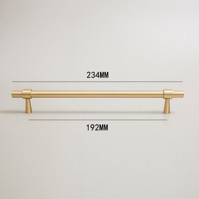 Silky gold brass cabinet bar handle/solid brass drawer pull/gold cabinet pull/Brass furniture hardware/classic door handle/kitchen hardware