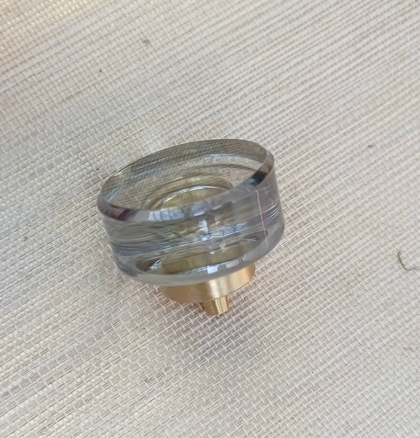 Smooth round lucite cabinet pull/Transparent door knob/mid century modern style drawer handle/Clear cabinet hardware/retro resin drawer pull