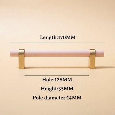 Baby Pink and Gold cabinet bar pulls/ wooden drawer handles/nursery furniture hardware/pink cabinet door handles/children's furniture handle