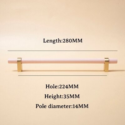 Baby Pink and Gold cabinet bar pulls/ wooden drawer handles/nursery furniture hardware/pink cabinet door handles/children's furniture handle