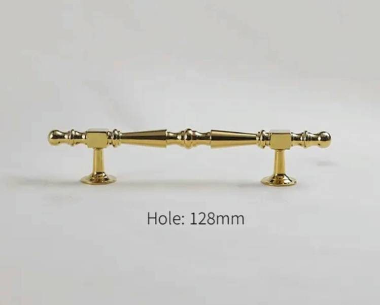Shiny gold geometric shapes bar handle/Gold brass cabinet pull/Brass kitchen door handle/Bar drawer pull/furniture hardware/home improvement