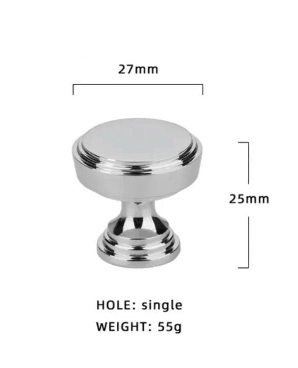 Classic round brass button door handle/round gold or silver cabinet pull/metal furniture hardware/round brass drawer knob/Brass door knob