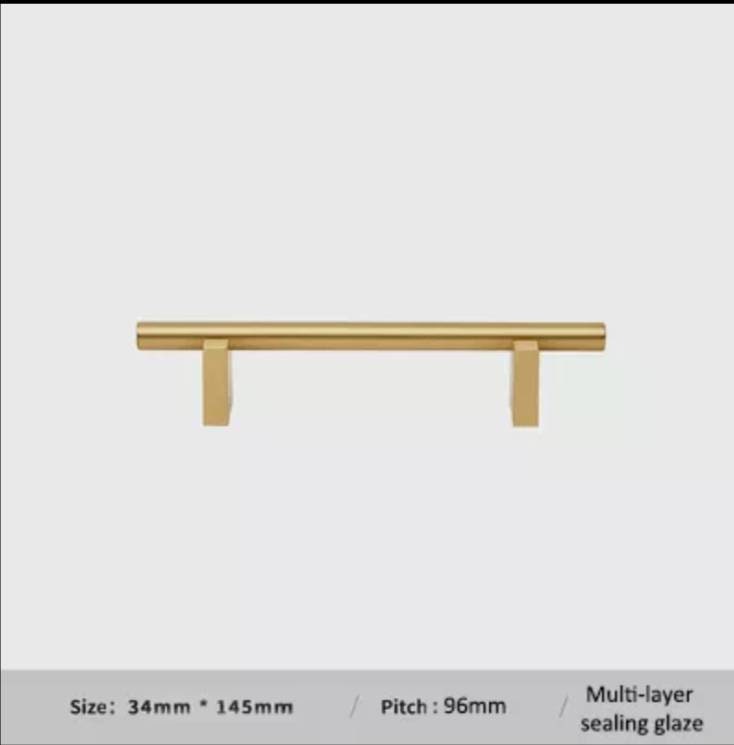 Gold brass bar with rectangle base drawer handle/modern gold gold brass hardware/gold brass cabinet pull/Gold kitchen hardware/Gold pulls