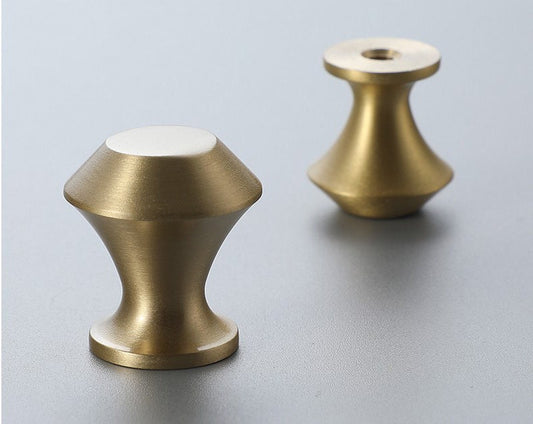 Small classic cone shaped  drawer handle/small brass cabinet pull/Gold cone door knob/handles for furniture renovation/kitchen hardware