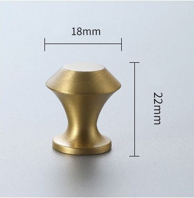 Small classic cone shaped  drawer handle/small brass cabinet pull/Gold cone door knob/handles for furniture renovation/kitchen hardware