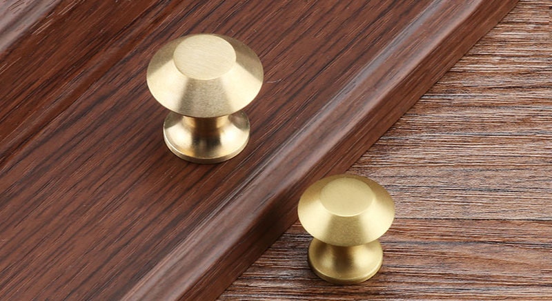 Small classic cone shaped  drawer handle/small brass cabinet pull/Gold cone door knob/handles for furniture renovation/kitchen hardware