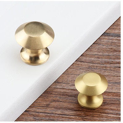 Small classic cone shaped  drawer handle/small brass cabinet pull/Gold cone door knob/handles for furniture renovation/kitchen hardware