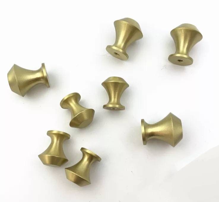 Small classic cone shaped  drawer handle/small brass cabinet pull/Gold cone door knob/handles for furniture renovation/kitchen hardware