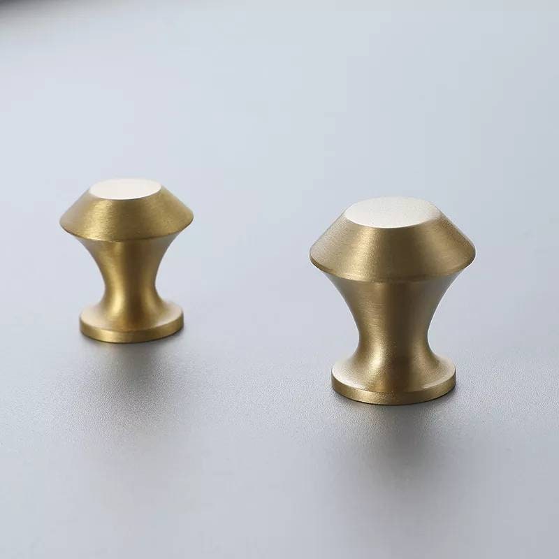 Small classic cone shaped  drawer handle/small brass cabinet pull/Gold cone door knob/handles for furniture renovation/kitchen hardware