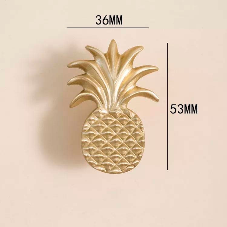 Gold Pineapple Cabinet Pulls/gold Door Handle/drinks cabinet handle/ tropical decor/home improvement/retro style door knob/drawer handle