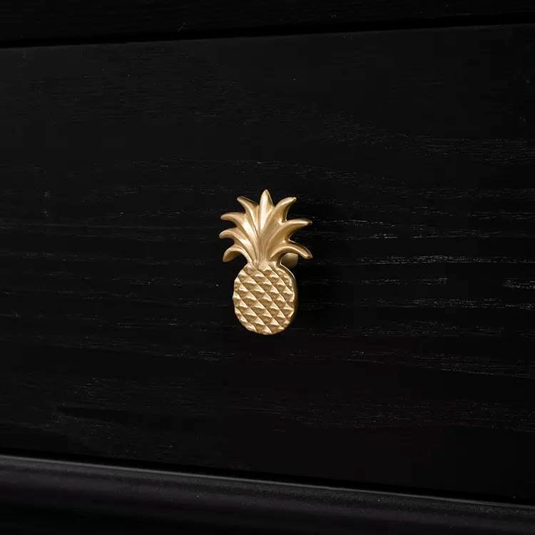 Gold Pineapple Cabinet Pulls/gold Door Handle/drinks cabinet handle/ tropical decor/home improvement/retro style door knob/drawer handle