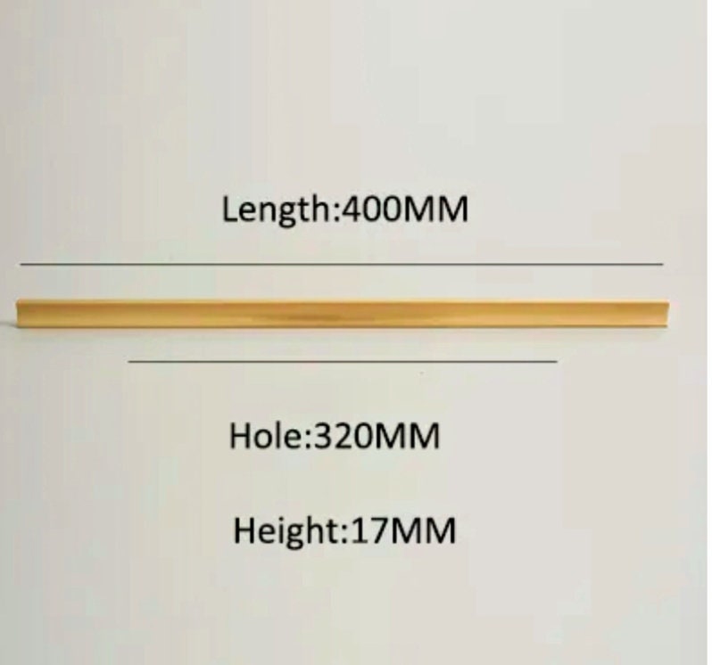 Simple gold brass bar handle/Extra long cabinet handle/home improvement hardware/modern brass kitchen hardware/Brass wardrobe handle