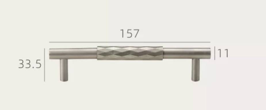 Silver nickel diamond pattern cabinet bar pull/grey silver drawer pull/silver kitchen hardware/matte silver cabinet pull/nickle door handle