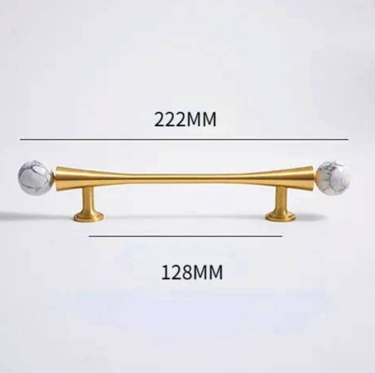Gold scroll shaped cabinet handle with crystal detail/Solid brass and gem drawer pull/Crystal door handle/wardrobe handle/Stone door knob