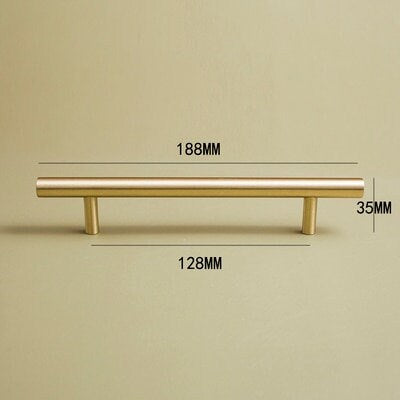Matte gold brass cabinet bar handle/gold brass drawer pull/kitchen cabinet hardware/classic furniture hardware/gold door handles for DIY
