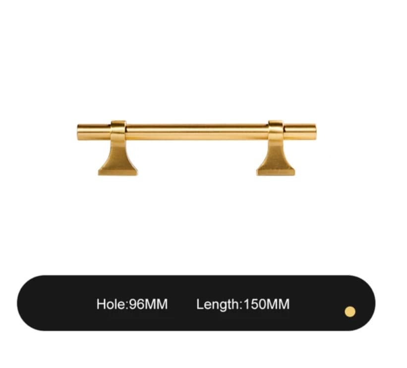 Gold brass bar cabinet handle with retro look/Gold drawer handle/home improvement hardware/Gold cabinet door handle/Gold hardware