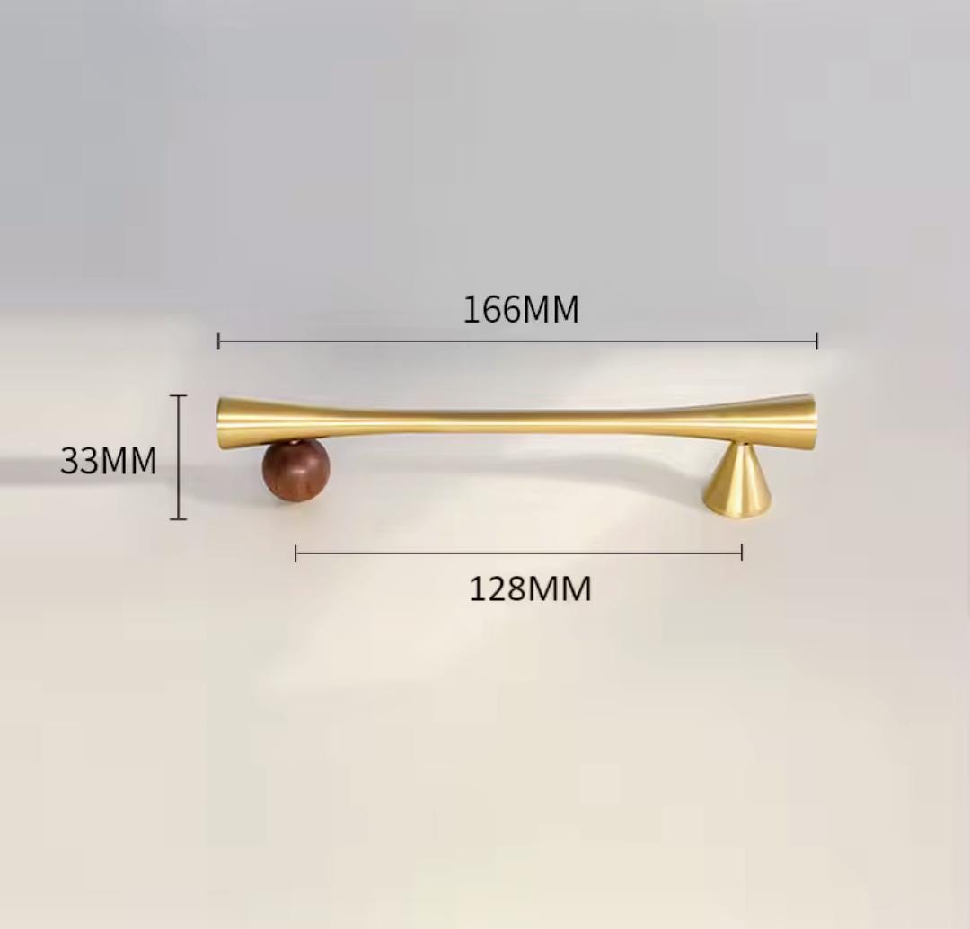 Black bar handles with gold brass ball decoration/cabinet handles/modern hardware/gold drawer pulls/cabinet pulls/furniture door handles