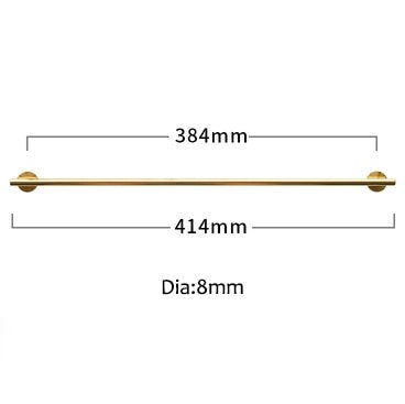 Shiny Gold Brass 8mm or 10mm thick bar pull handle with round backplates/gold drawer pull/kitchen furniture hardware/retro gold door handle