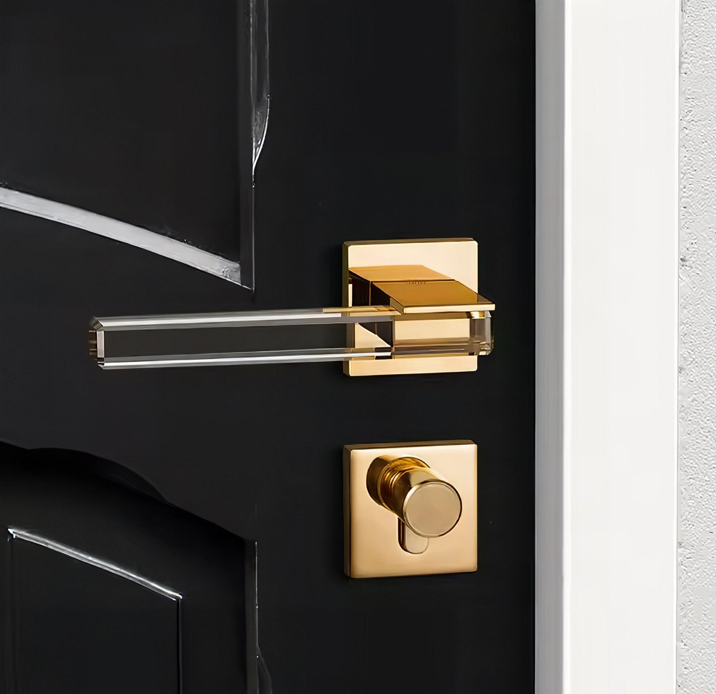 Modern Crystal Interior Door Mortise Lock Handle Set/Luxury Interior Door Knob Set/Interior Gemstone Door Hardware/Brass Door Furniture