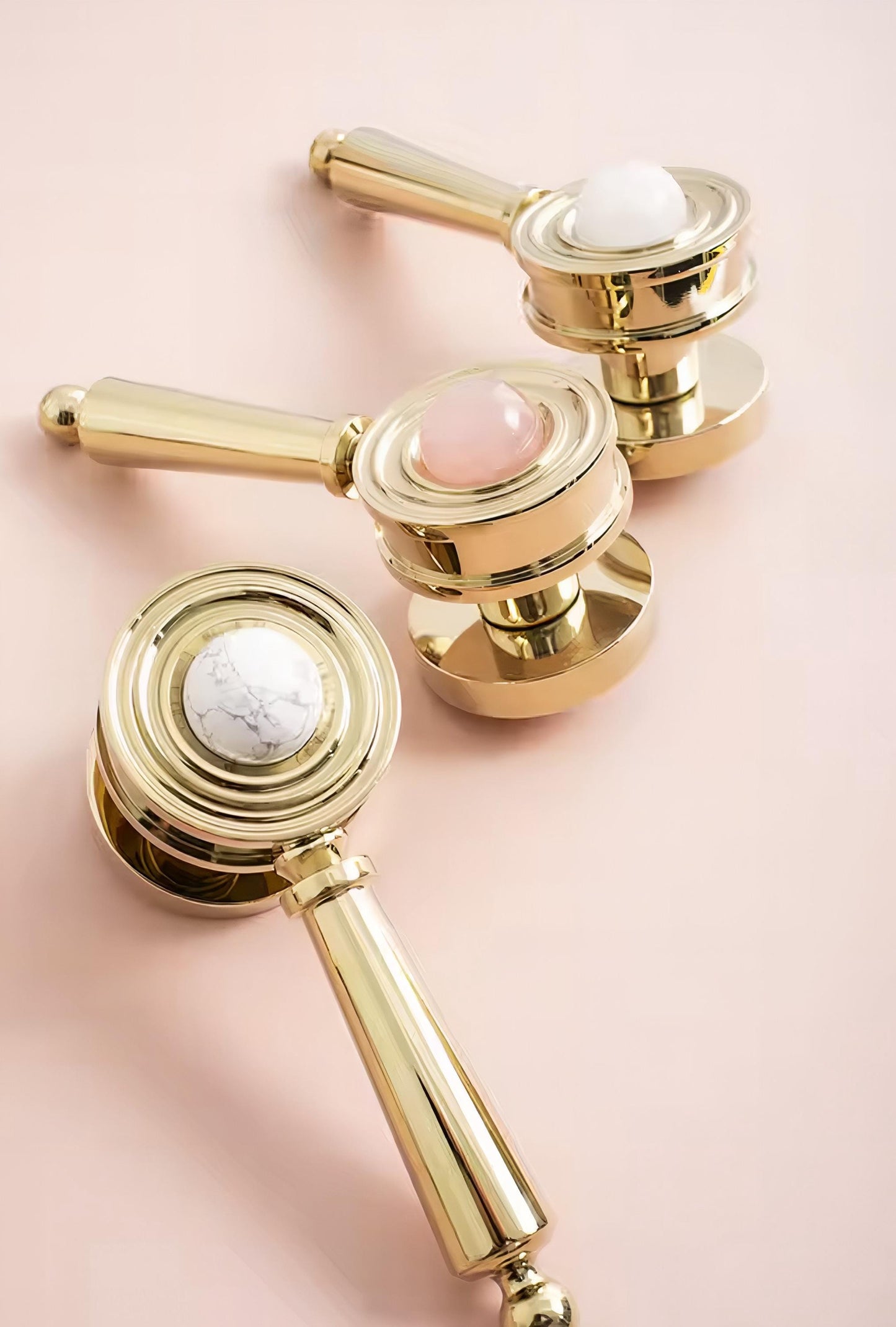 Luxury Crystal Interior Door Mortise Lock Handle Set/Luxury Interior Door Knob Set/Interior Gemstone Door Hardware/Brass Door Furniture