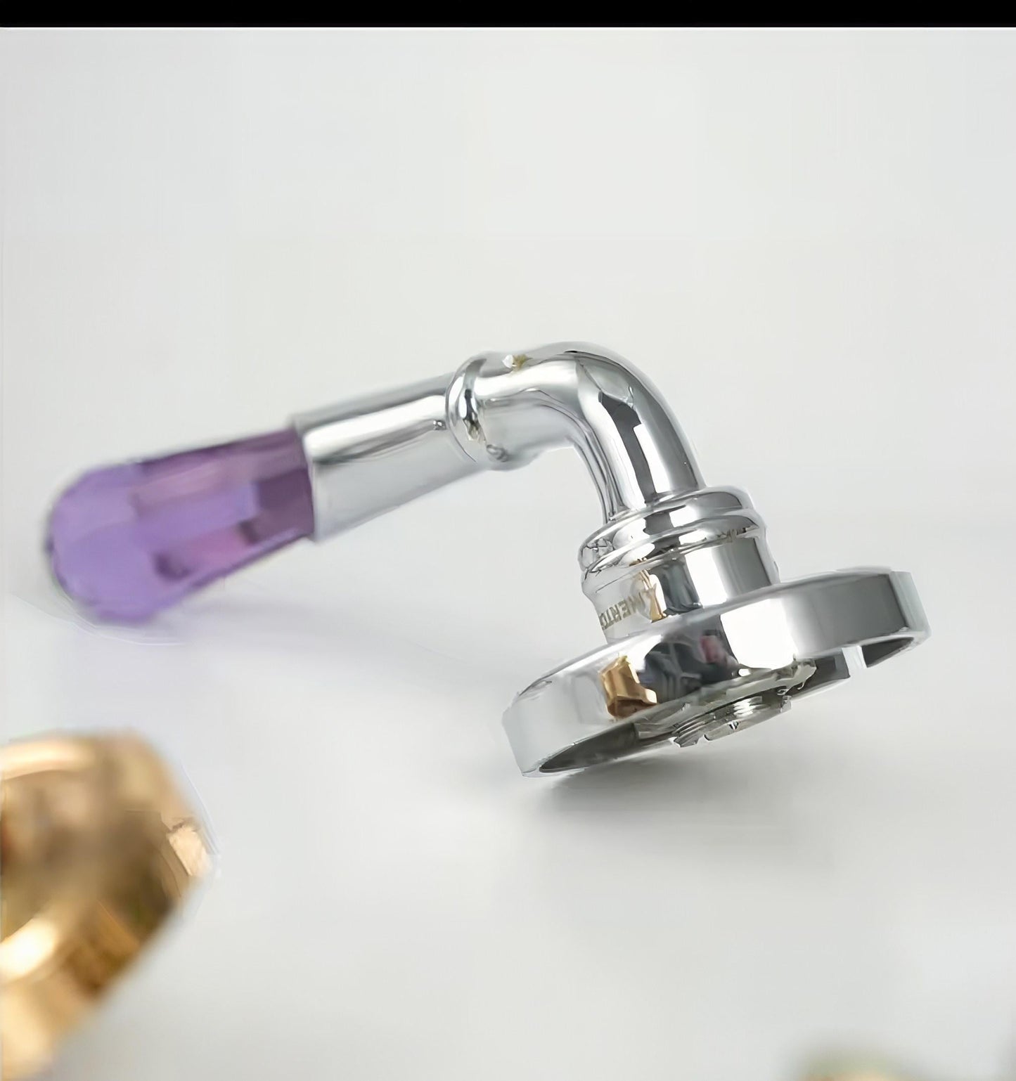 Quartz Crystal Interior Door Mortise Lock Handle Set/Luxury Interior Door Knob Set/Interior Gemstone Door Hardware/Brass Door Furniture