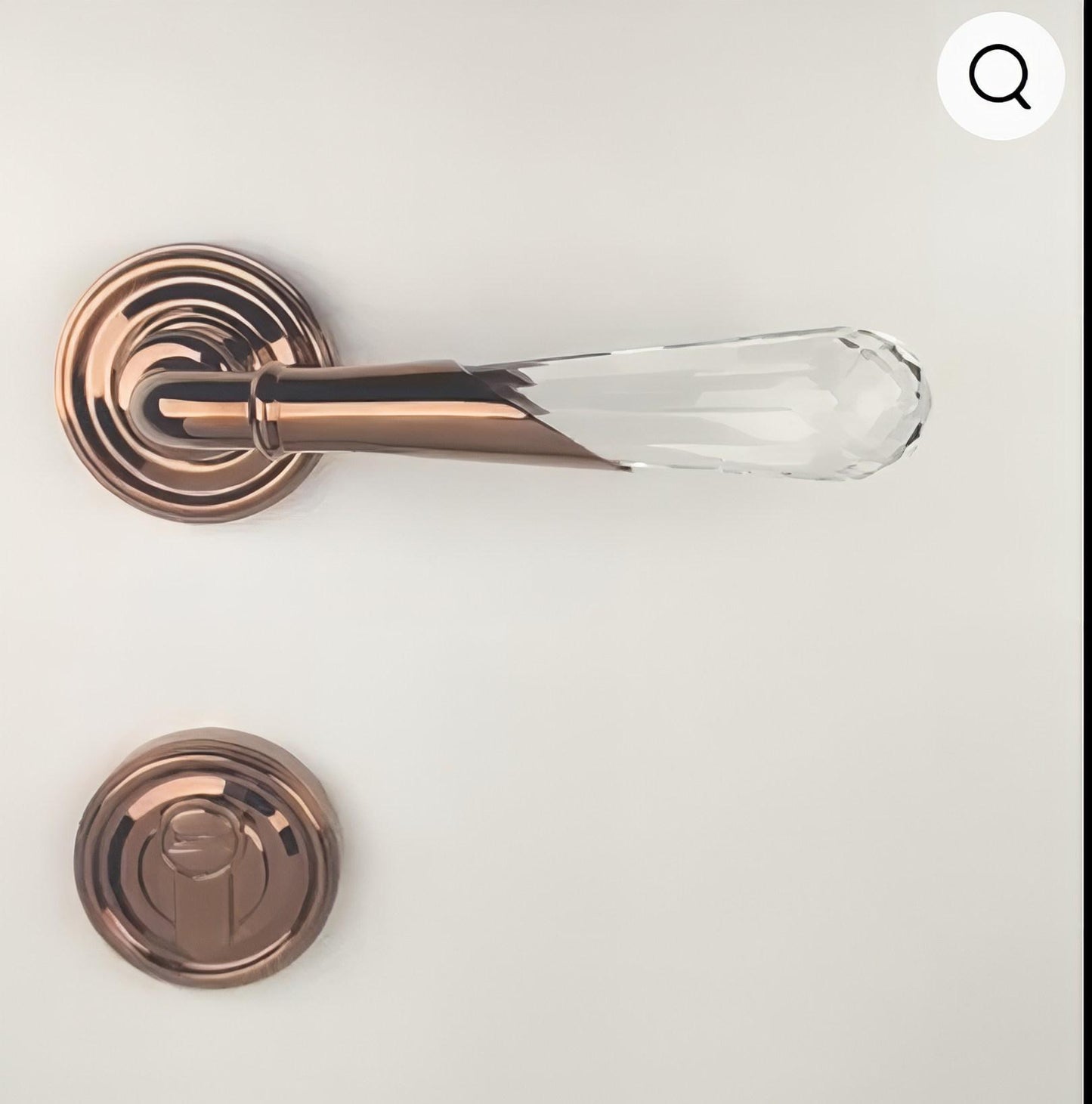 Quartz Crystal Interior Door Mortise Lock Handle Set/Luxury Interior Door Knob Set/Interior Gemstone Door Hardware/Brass Door Furniture