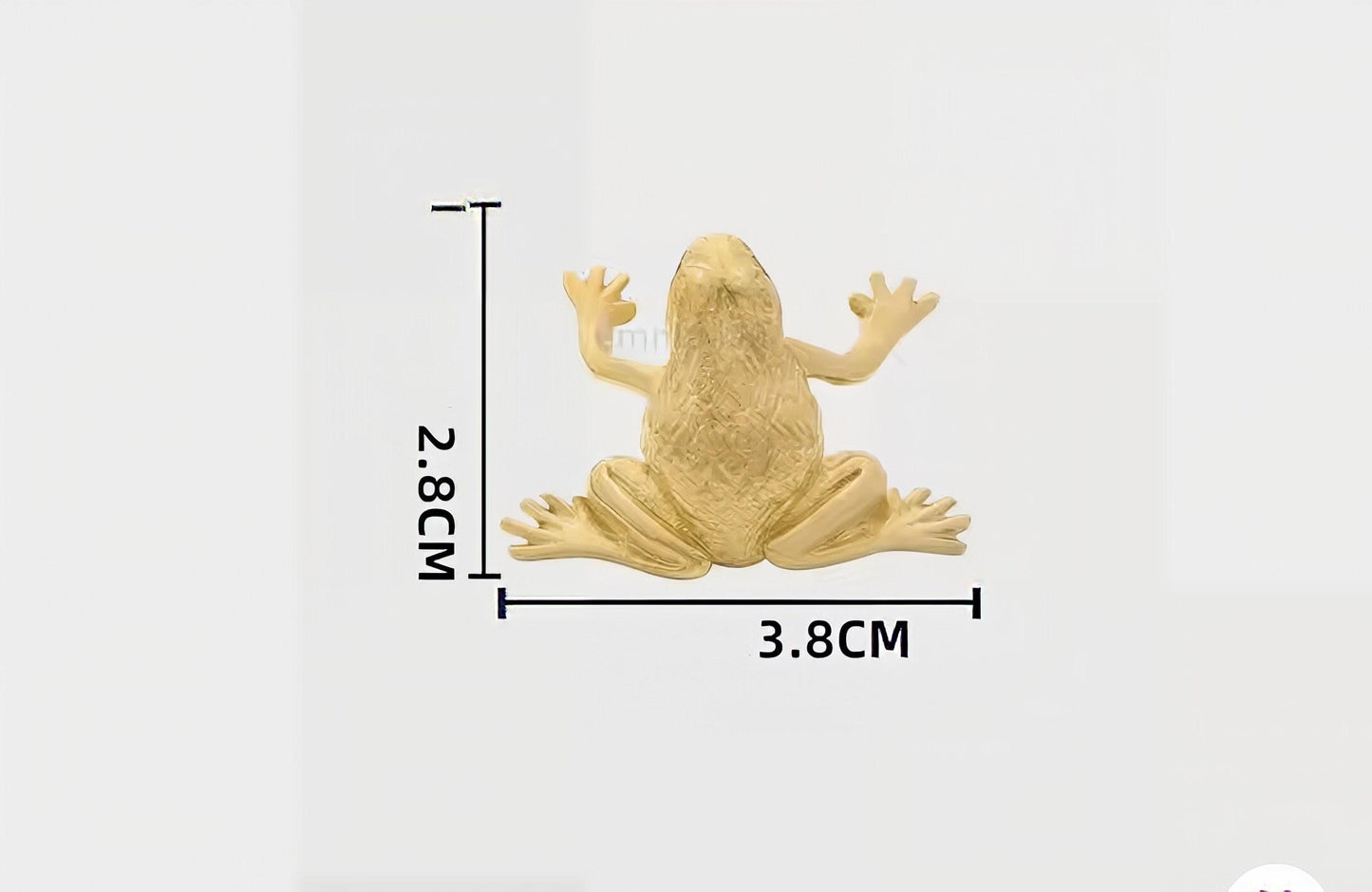 Gold Brass and Aged Bronze Frog or Toad Cabinet Knob: Novelty Brass Drawer Pull