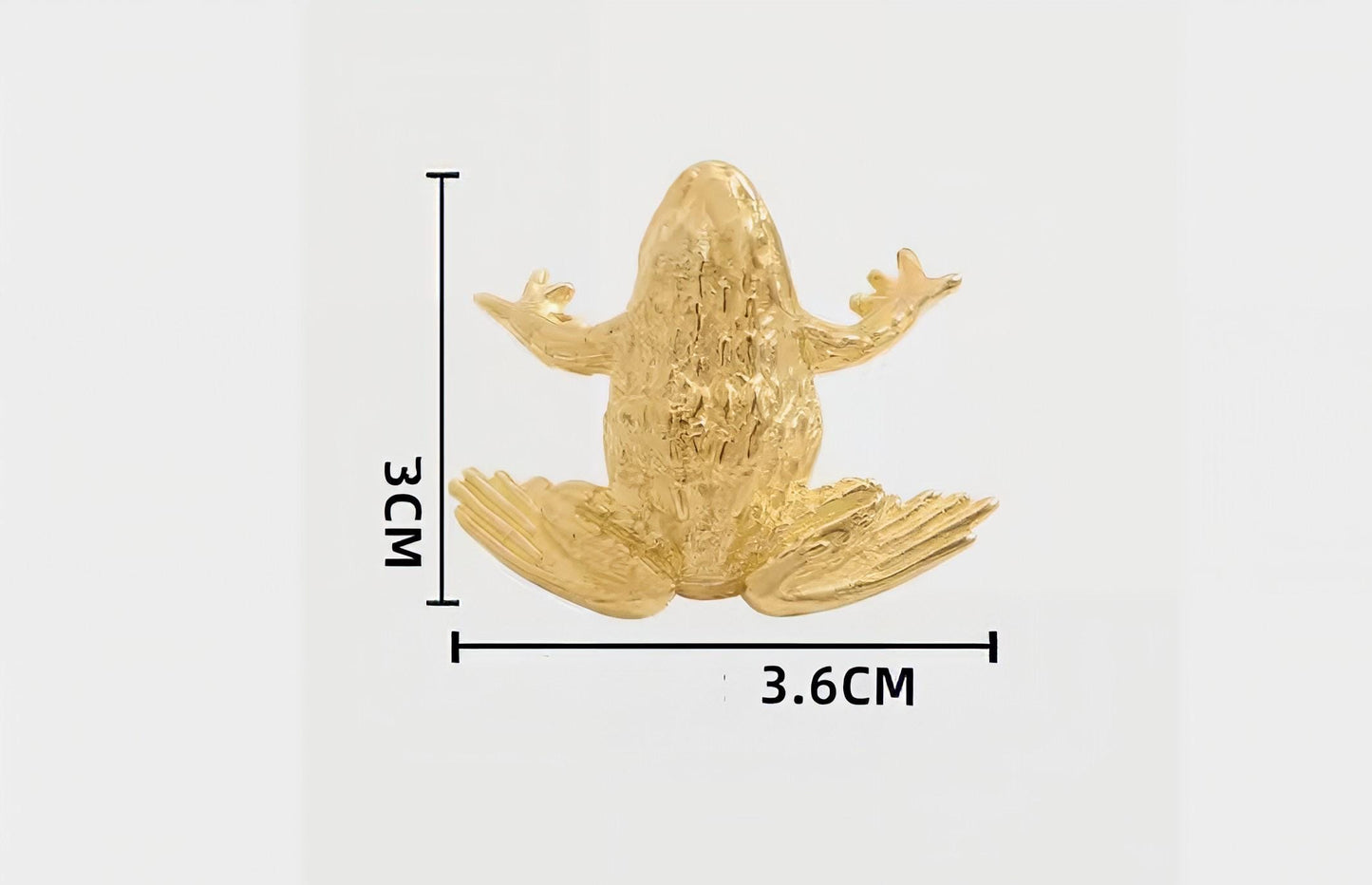 Gold Brass and Aged Bronze Frog or Toad Cabinet Knob: Novelty Brass Drawer Pull